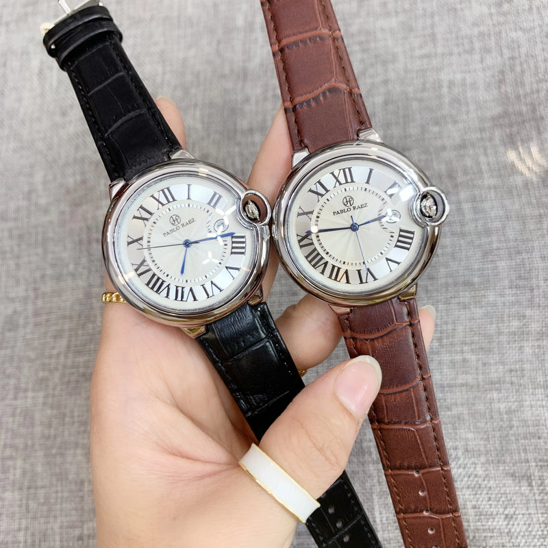 Luxury Leather Simple Couple Watch