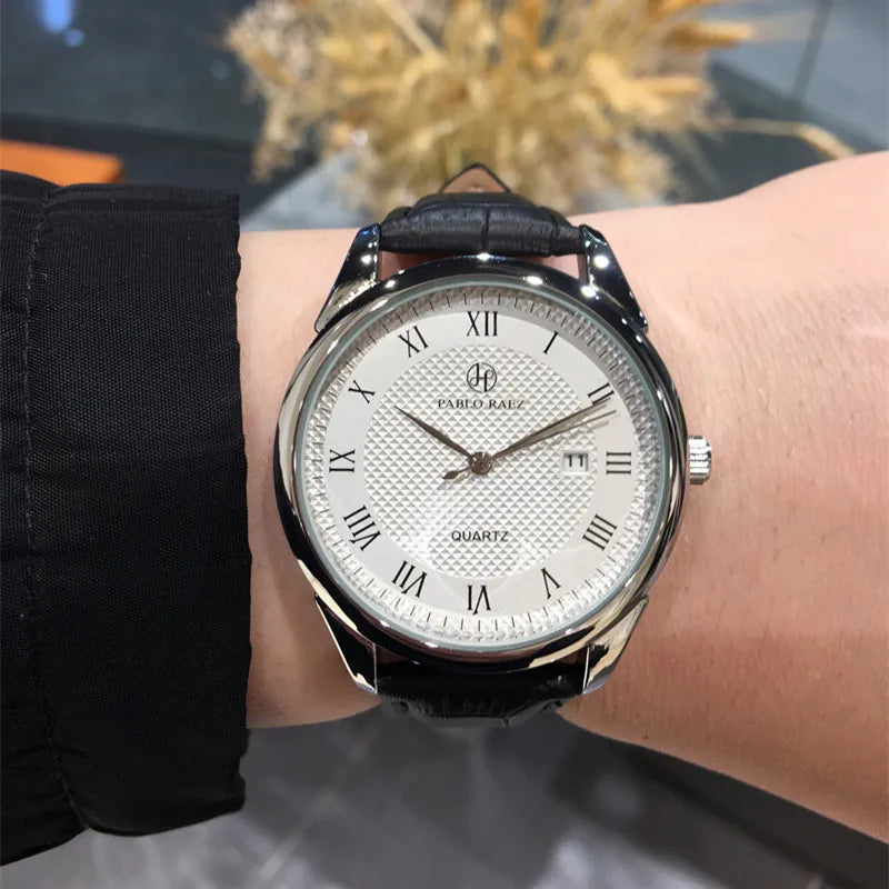 Luxury Casual Quartz Date Wristwatch