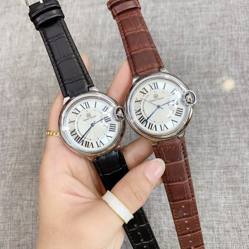 Luxury Leather Simple Couple Watch