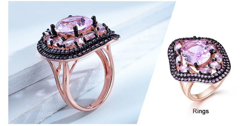 925 Sterling Silver Created Pink Morganite Stackable Ring for Women