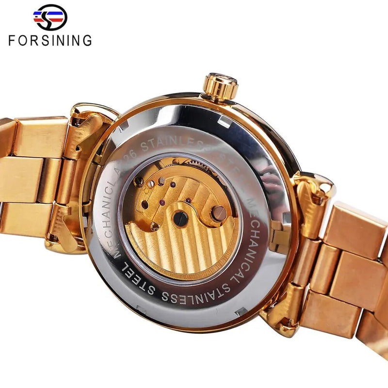 Stainless steel Moon phase Automatic Mechanical Watch for Men