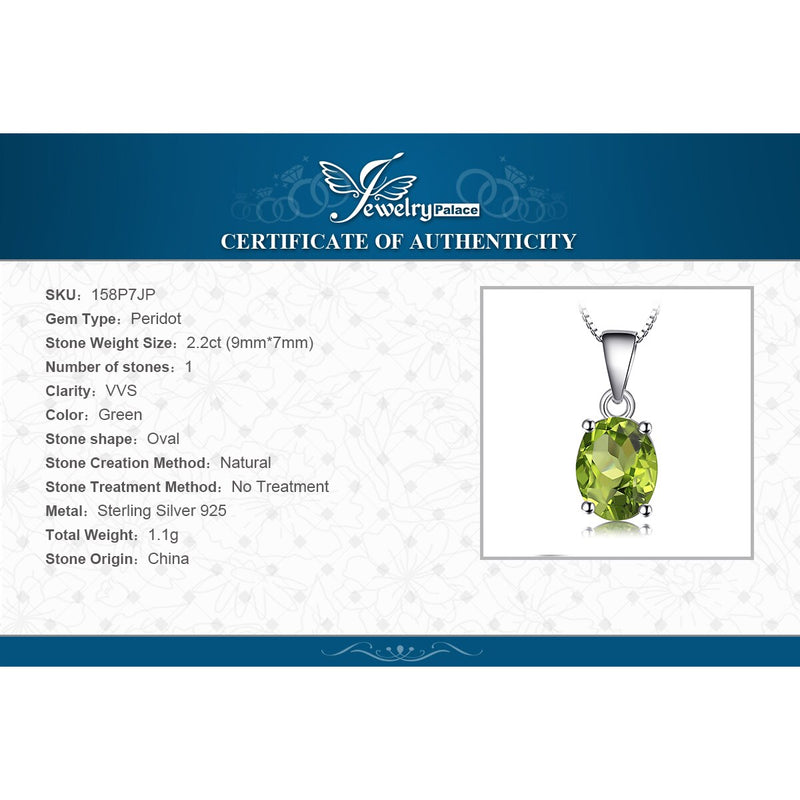 Rose Gold Plated 2.2ct Peridot Pendant for Women