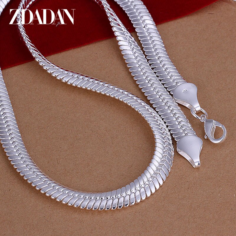 925 Silver 10mm Snake Chain Necklace for Unisex