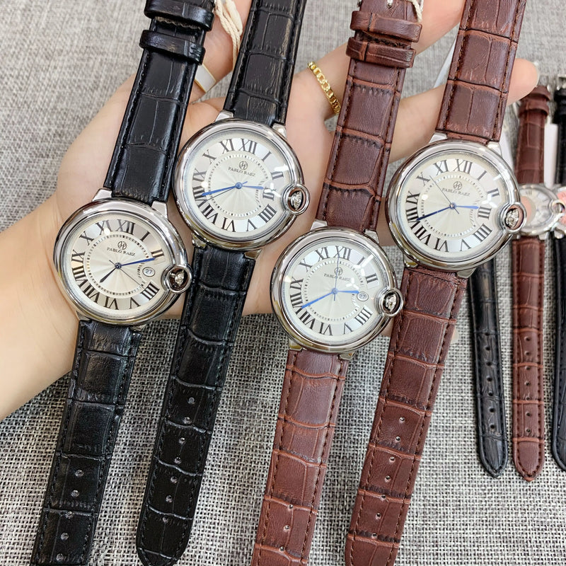 Luxury Leather Simple Couple Watch