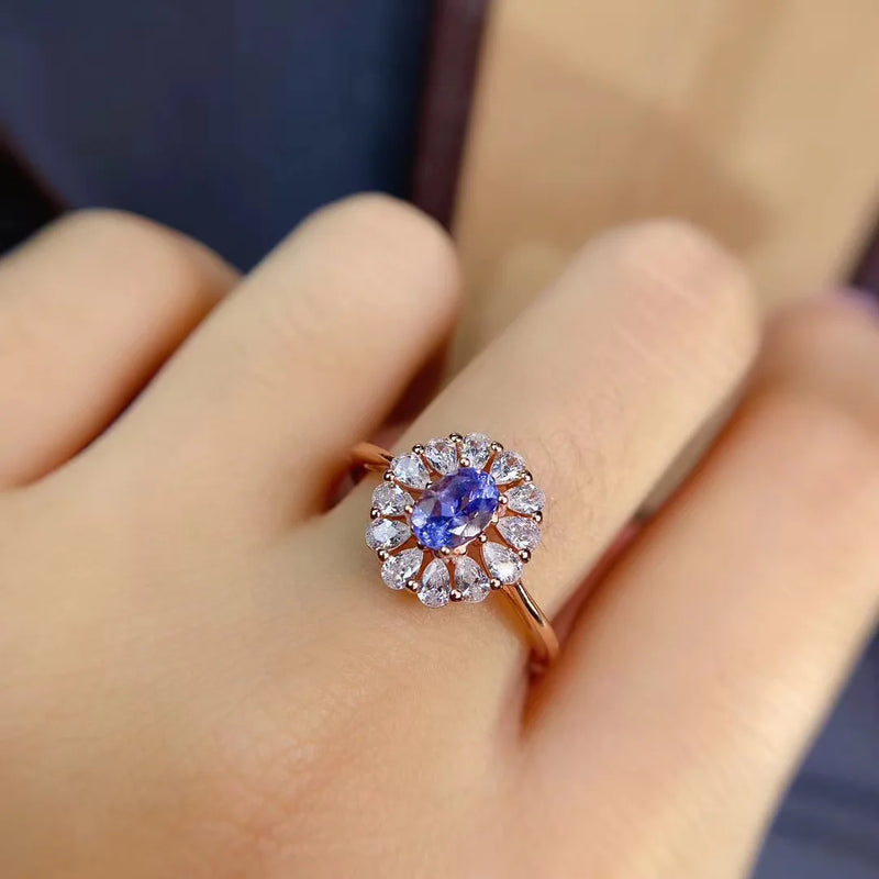 Sterling Silver Tanzanite Rings