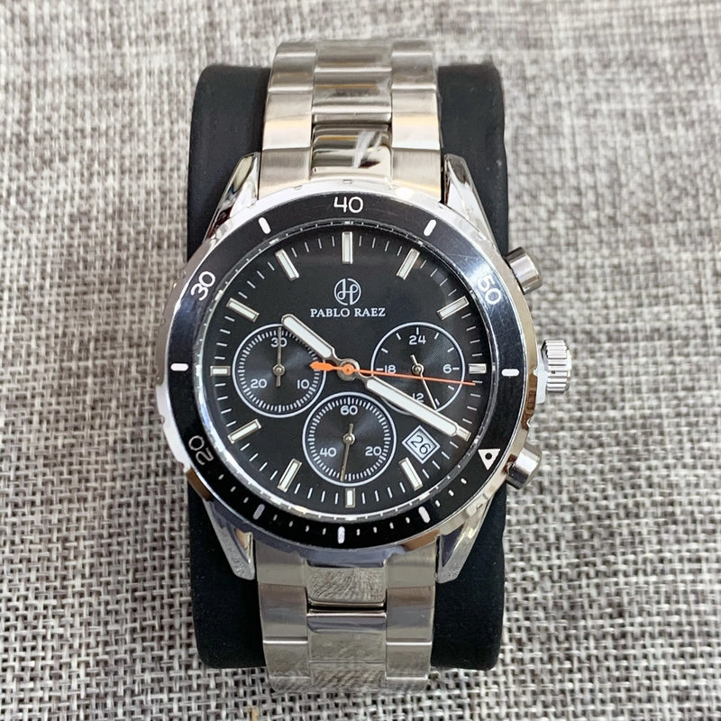 Luxury Sports Chronograph Waterproof Stainless Steel Wristwatch for Men