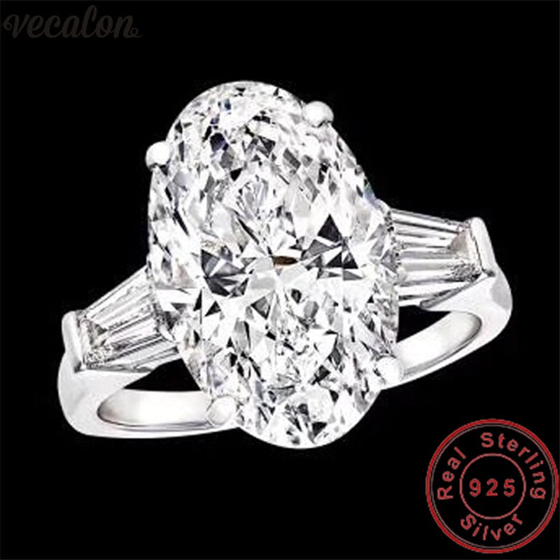 925 Sterling Silver Lab Diamond Ring for Women & Men