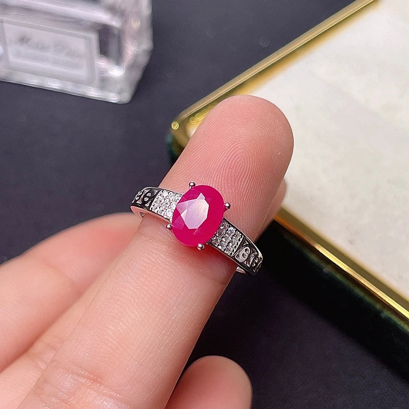 925 Silver Ruby Ring, Exquisite Style, Best Selling Quality, Classic Design