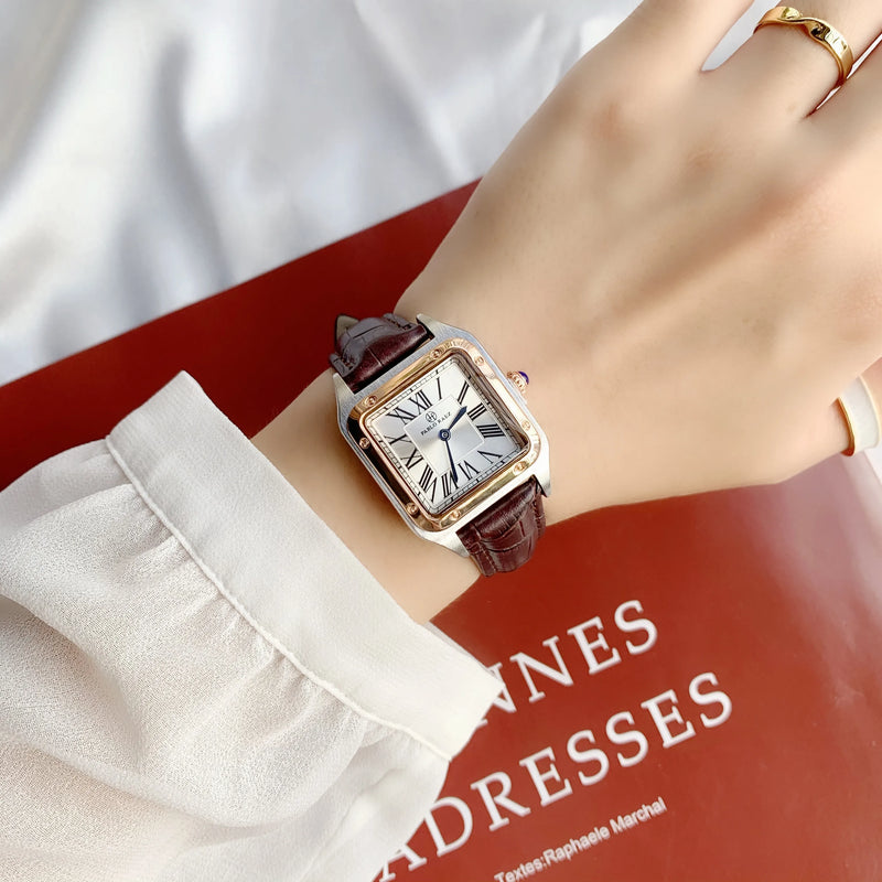 Luxury Square Women's Wristwatch with Japan Movement