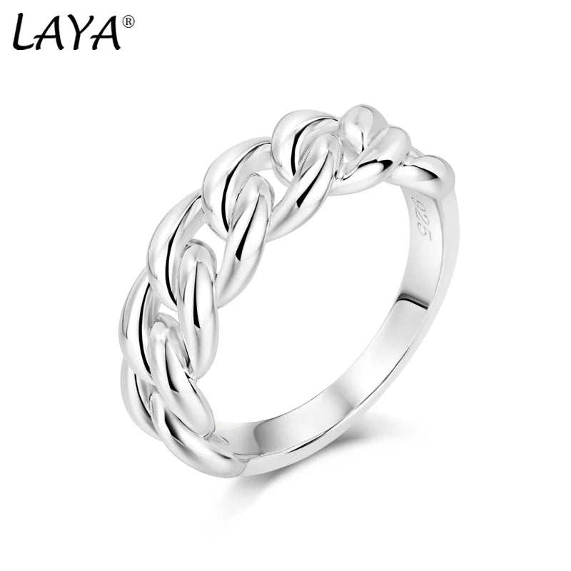 Sterling Silver Thick Plain Ring For Women