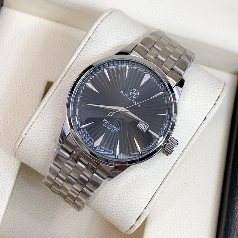 Luxury Quartz Stainless Steel Wristwatch