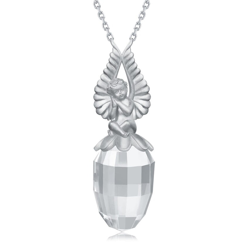 Yellow Gold Plated Sterling Silver Natural Lemon Quartz Pendant 13.20 Carat for Women