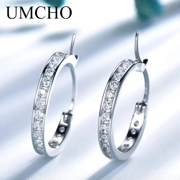 925 Sterling Silver Hoop Earrings for Women