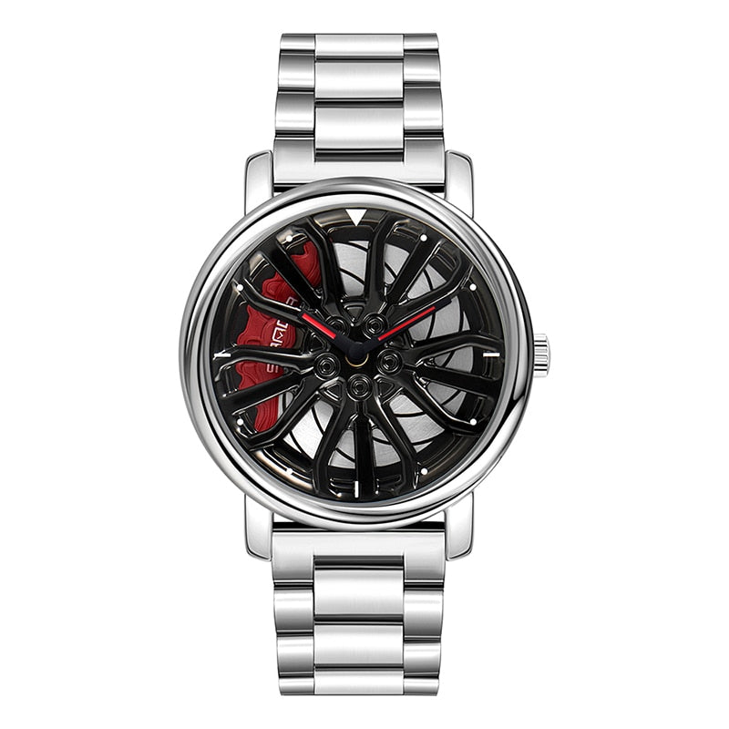 Stainless Steel Quartz Sports Watch with Cool Design for Men