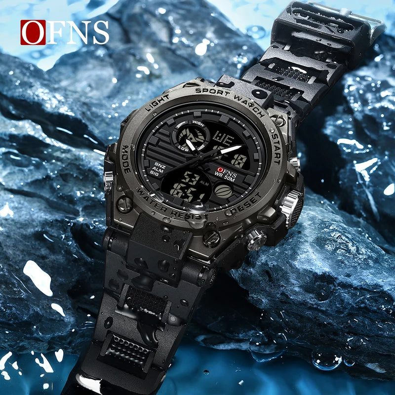 Steel Luxury Fashion G Style LED Digital Watch with Alarm for Men