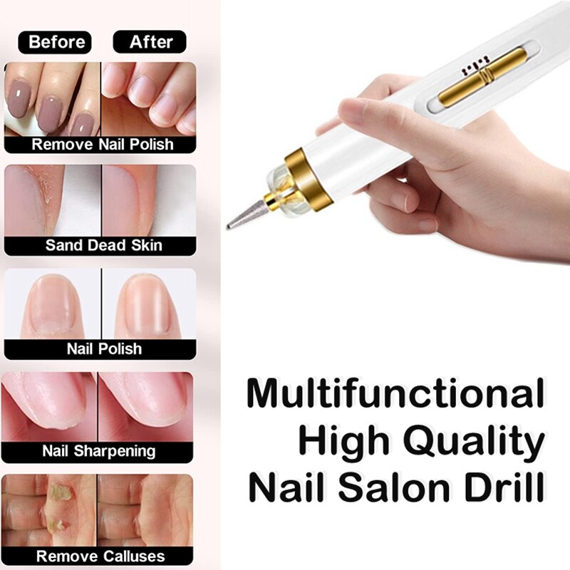 Electric Nail Drill Machine Grinder for Gel Removal