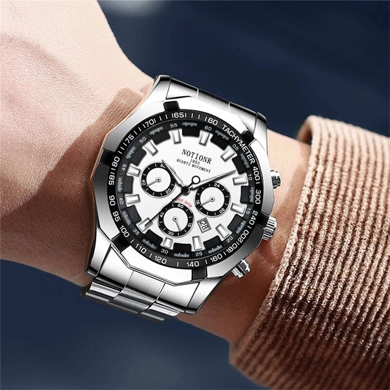 Stainless Steel Luminous Men's Sports Watch