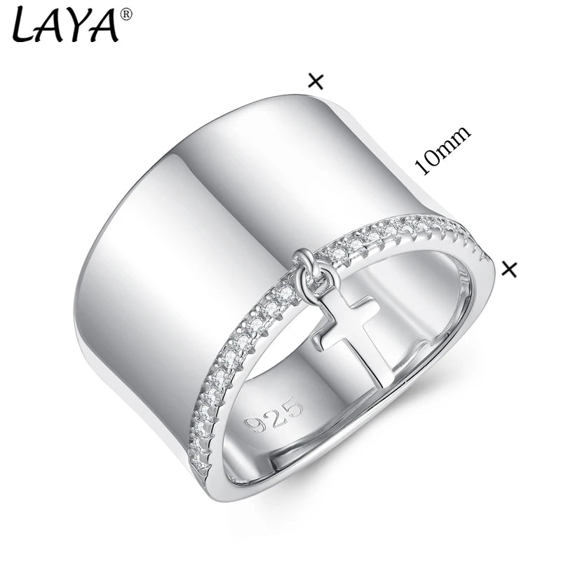 925 Sterling Silver Zircon Finger Band Ring for Women