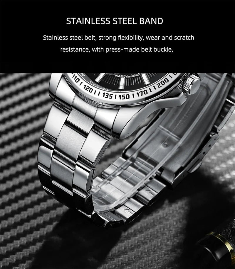 Stainless Steel Quartz Watch for Men