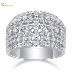 925 Sterling Silver Full Diamond Cocktail Ring for Women