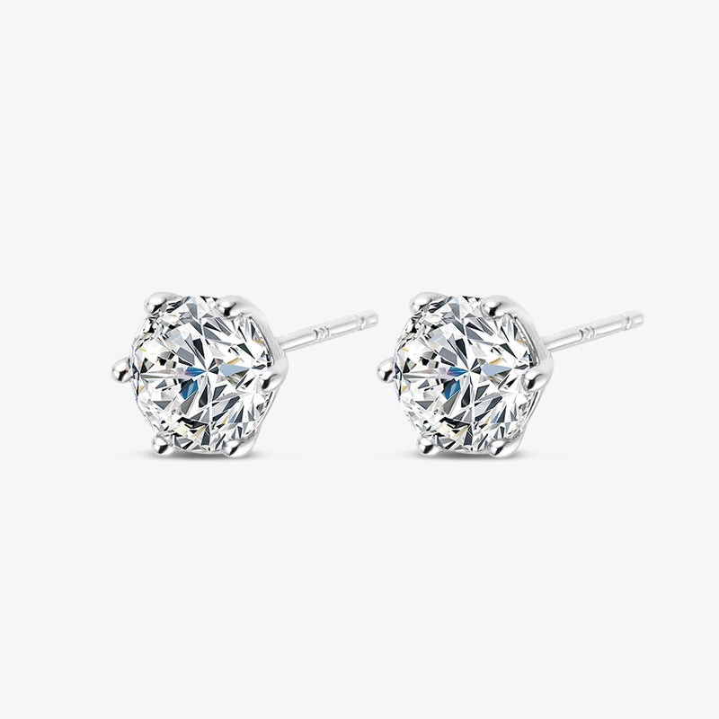 OEVAS Real 1 Carat D Color Moissatine Stud Earrings For Women 18K Gold Color 925 Sterling Silver Wedding Party Fine Jewelry