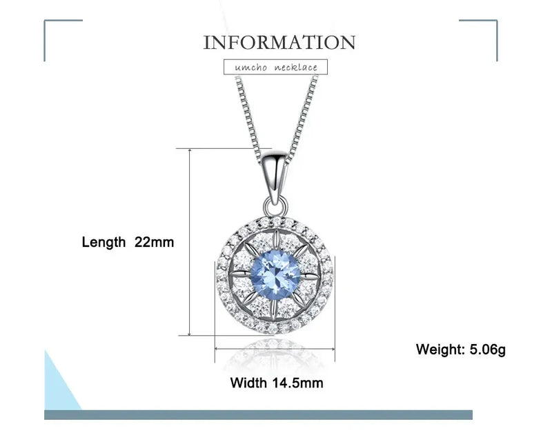 925 Sterling Silver Nano Sky Blue Topaz Set for Women