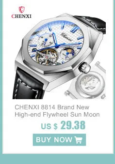 Stainless Steel Hollow Out Automatic Mechanical Watch for Men