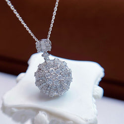 18K White Gold Diamond Earrings Set for Women