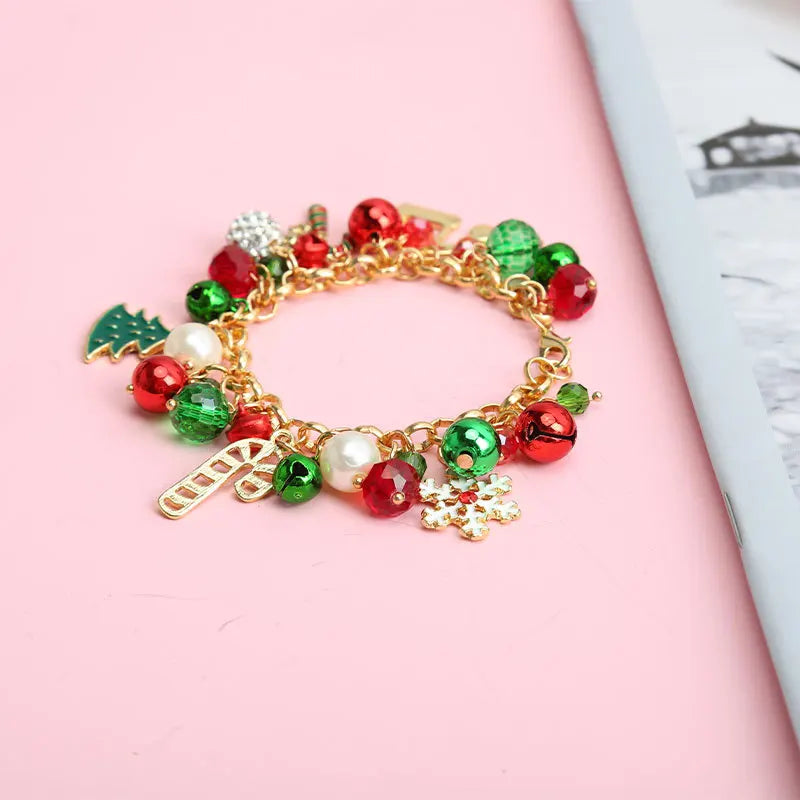 Sterling Silver Jingle Bell Beaded Bracelets for Women/Girls/Kids