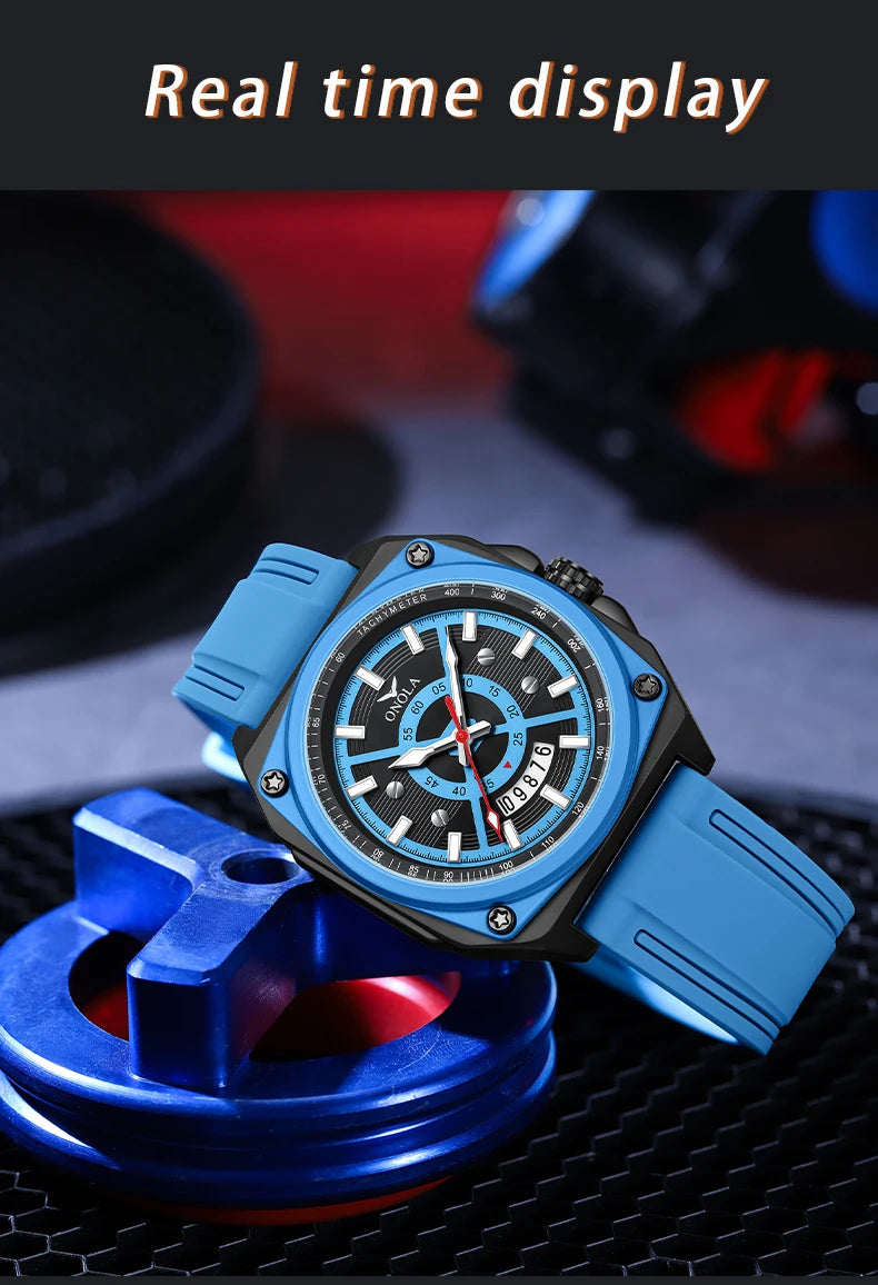 Silicone Multicolor Watches for Men