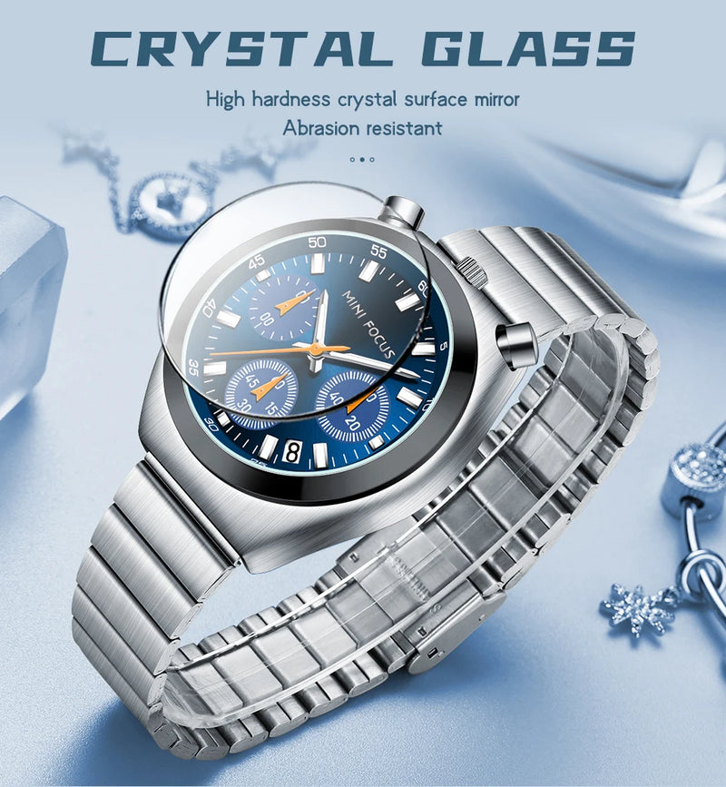 Stainless Steel Quartz Watch for Women ElegantLuxury Multifunction Watch