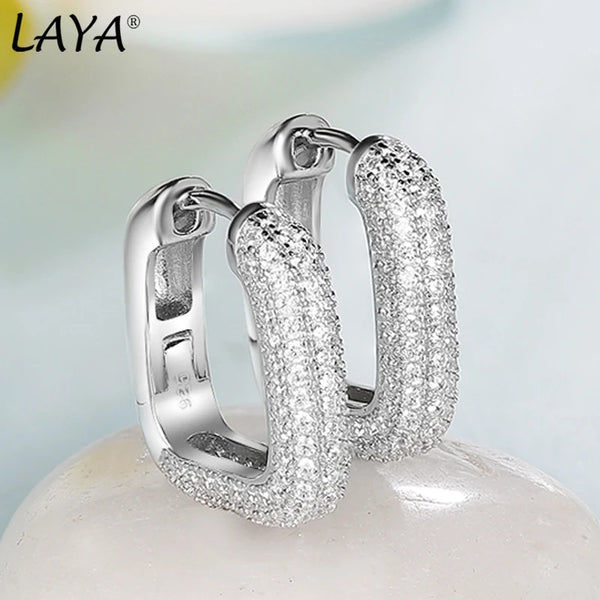 Sterling Silver Cubic Zirconia Huggie Hoop and Halo Stud Earrings for Women