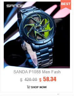 Stainless Steel Mesh Watch with 3D Lion Design for Men