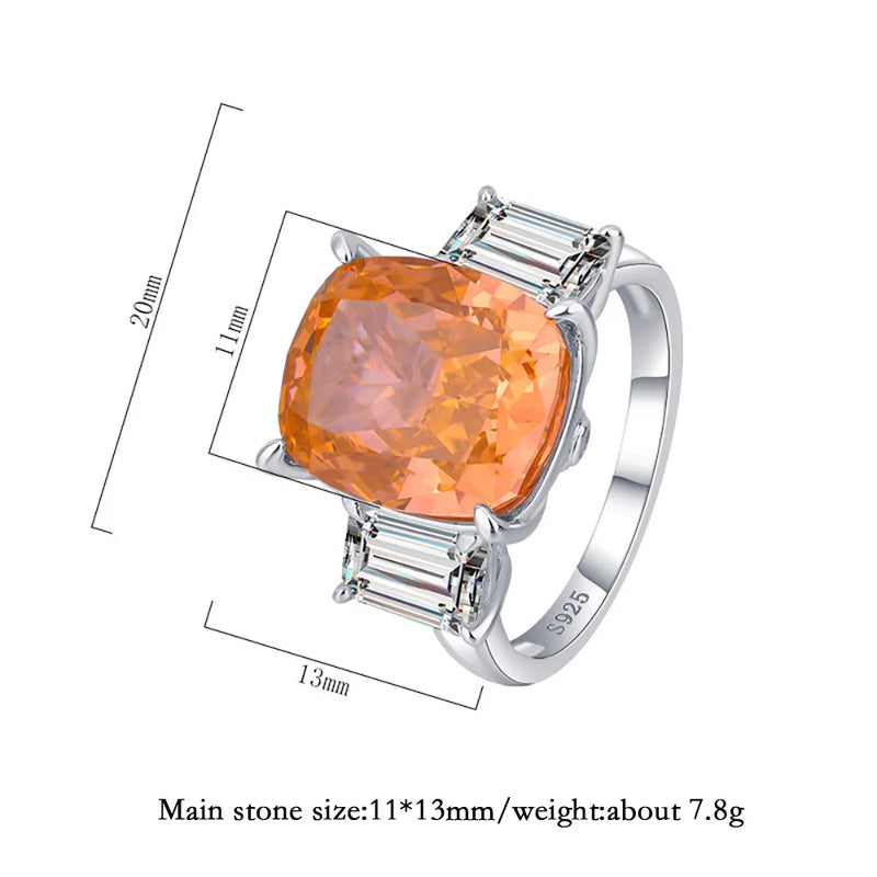 925 Sterling Silver Topaz 1.10ctw Ring for Women