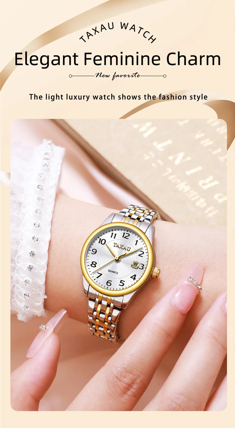 Stainless Steel Quartz Quartz Watch for Women