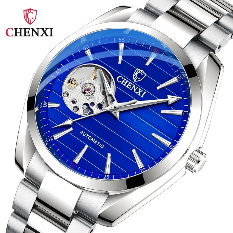 Stainless Steel Automatic Mechanical Watch for Men