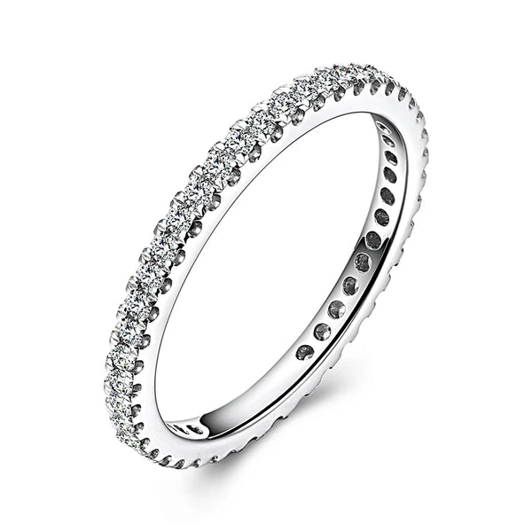 18K White Gold 0.33CTW Natural Diamond Engagement Ring for Women