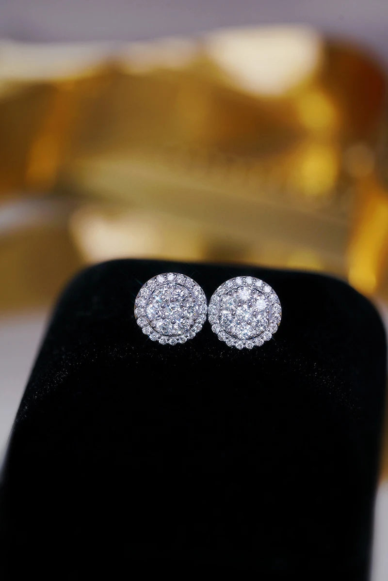 18K White Gold 1.00 ctw Diamond Stud Earrings for Women