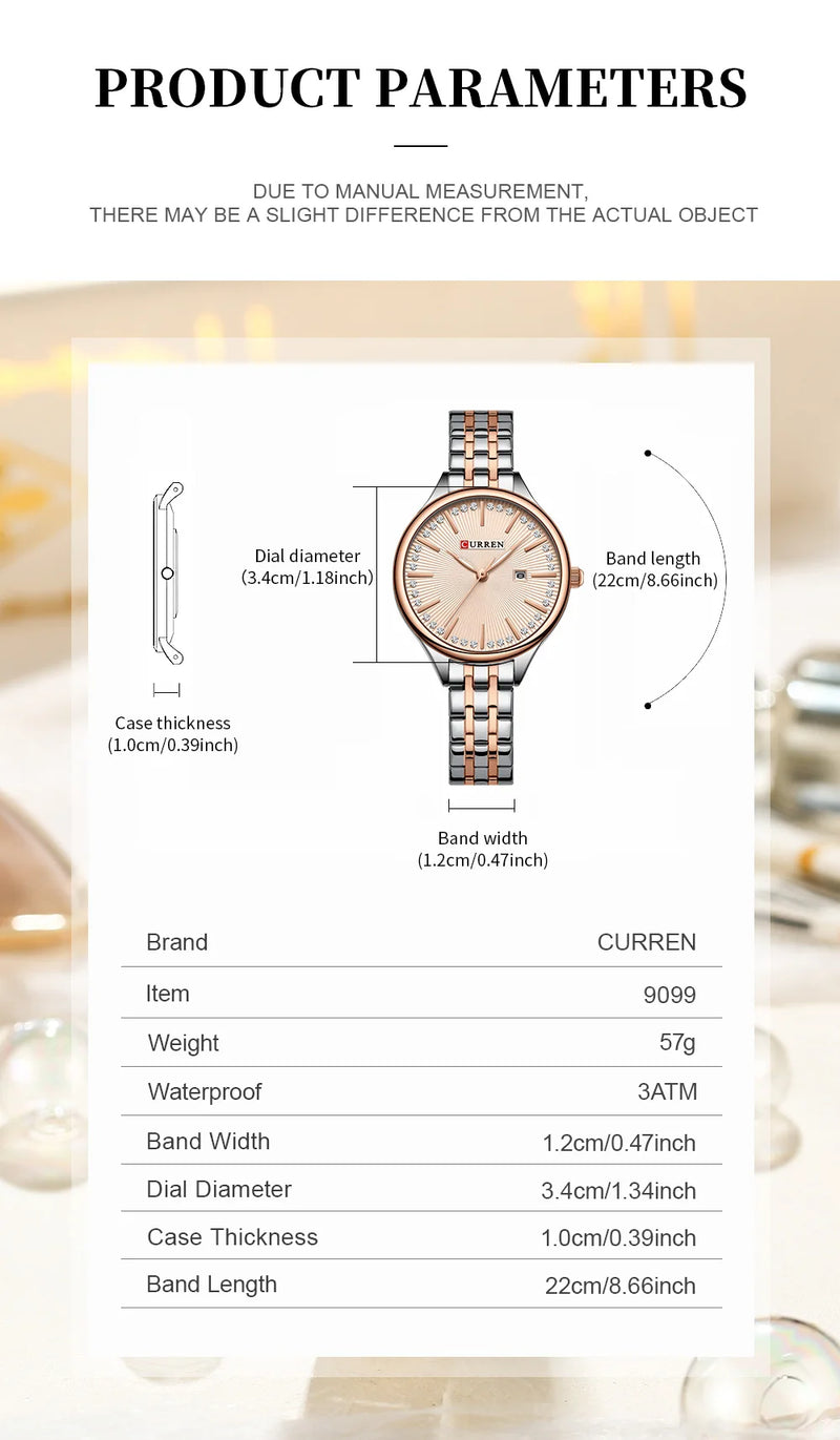 Alloy Quartz Wristwatch with Bracelet, for Women