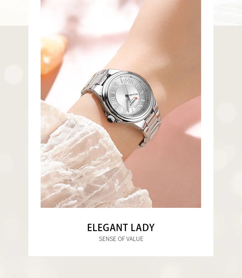 Stainless Steel Quartz Watch for Women.