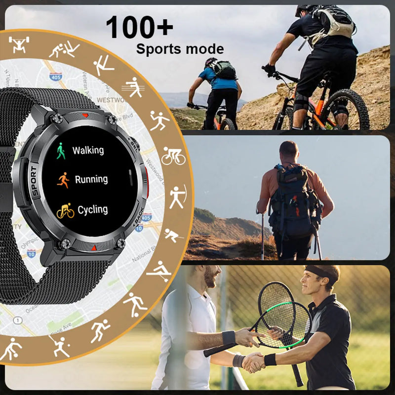 Touch Screen Smart Watch with Health Monitor for iOS and Android