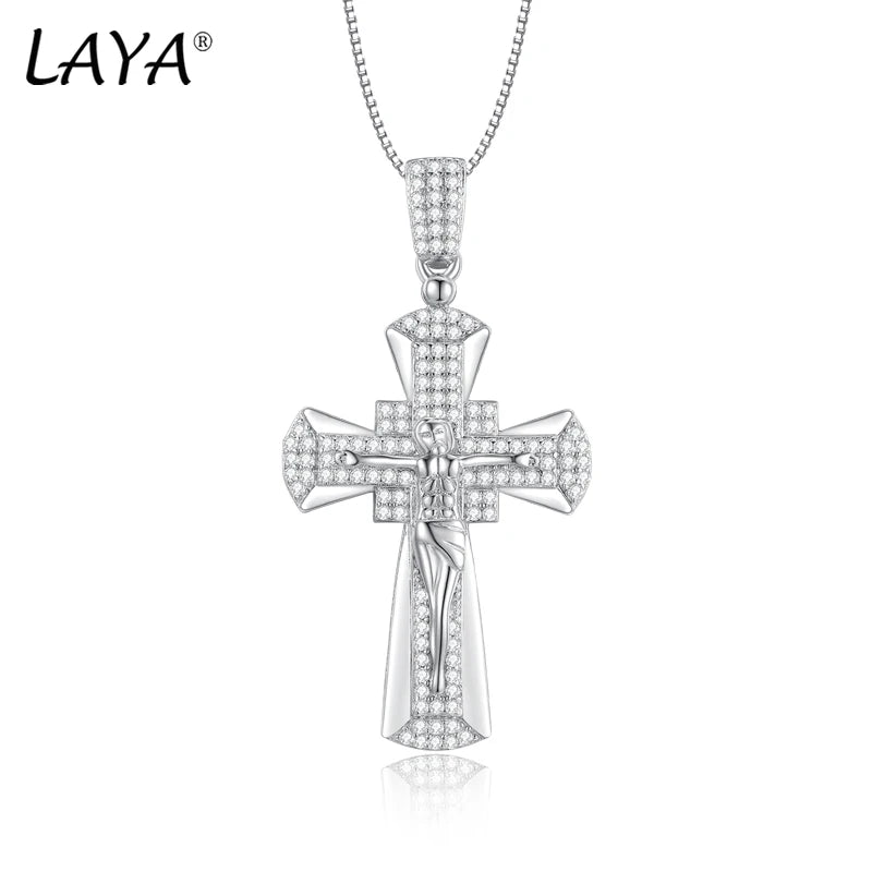 925 Sterling Silver Cubic Zirconia Pendant Necklace for Men & Women