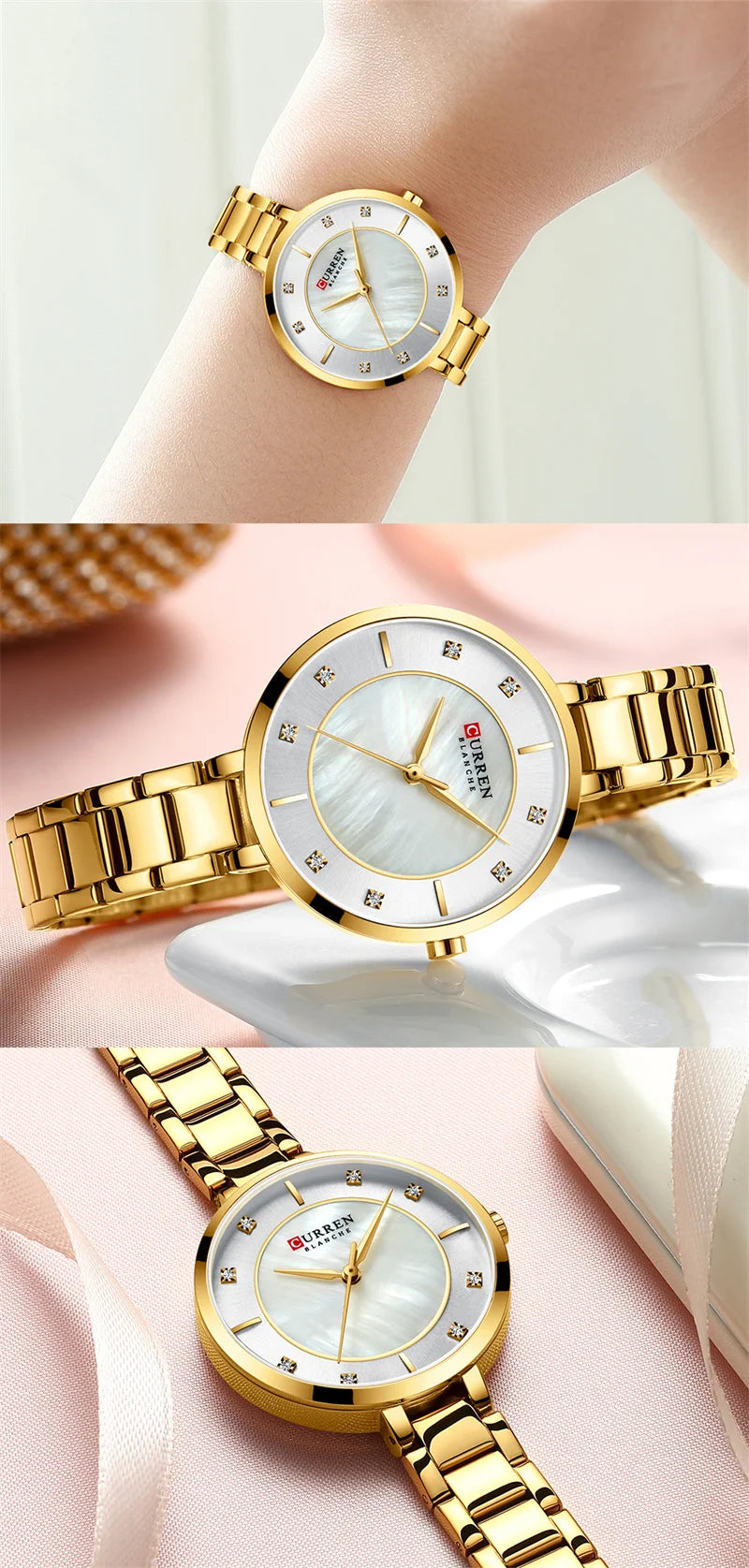 Stainless Steel Quartz Watch for Women