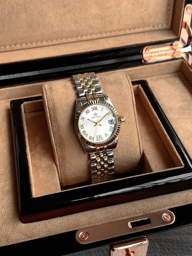 Luxury Stainless Steel Women's Wristwatch