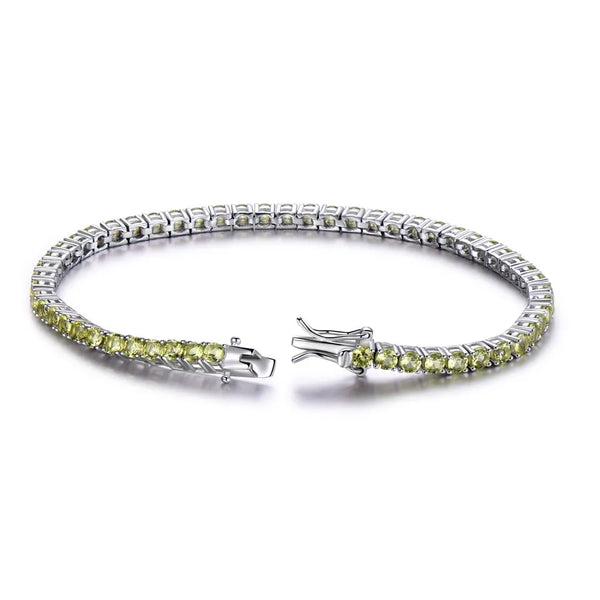 Sterling Silver Birthstone Bracelet for Women