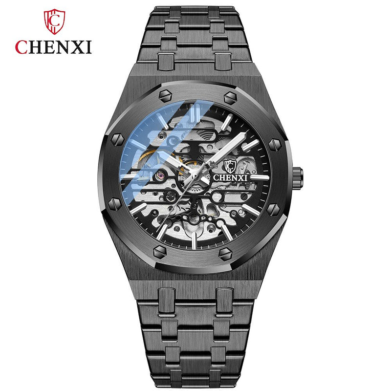 Stainless Steel Automatic Men's Tourbillon Watch