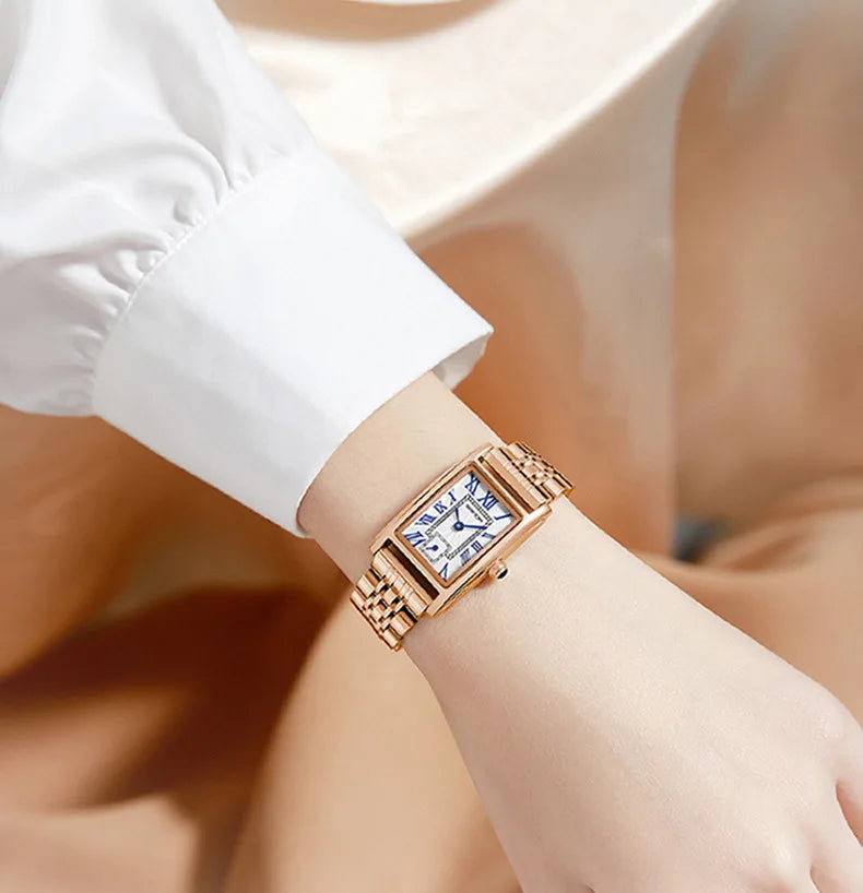 Stainless Steel White Watch for Women