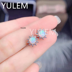 925 Silver Opal Earrings for Women