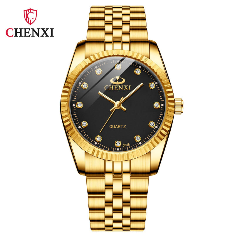 Golden Stainless Steel Quartz Watch for Women