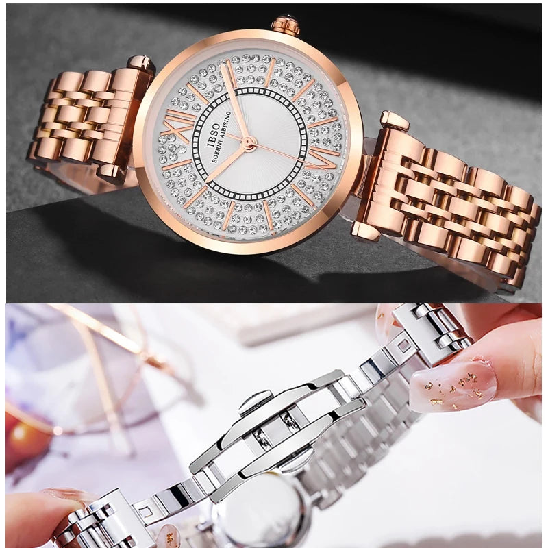 Gold-tone Stainless Steel Fashion Watch for Women